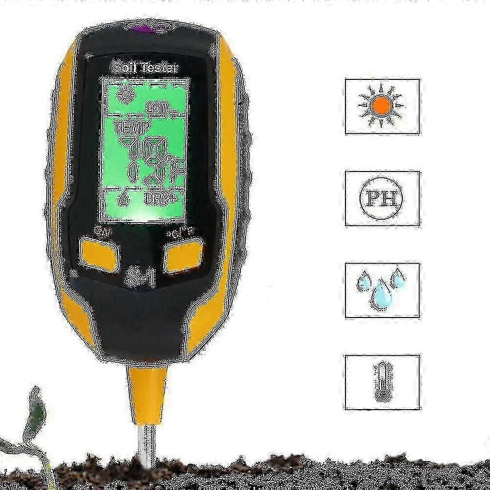 4 In 1 Soil Ph Tester Soil Moisture Meter Plant Soil Ph Tester