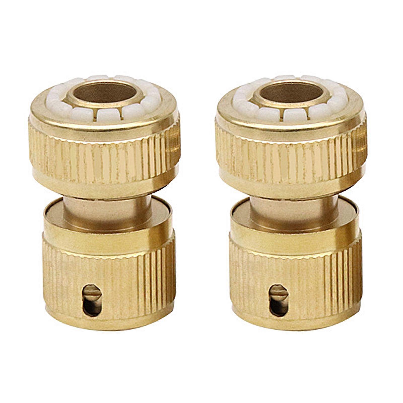 Brass Garden Hose Quick Connection Fittings Weatherproof Seal Easy Installation Tool Frees For Outdoor Watering Systems