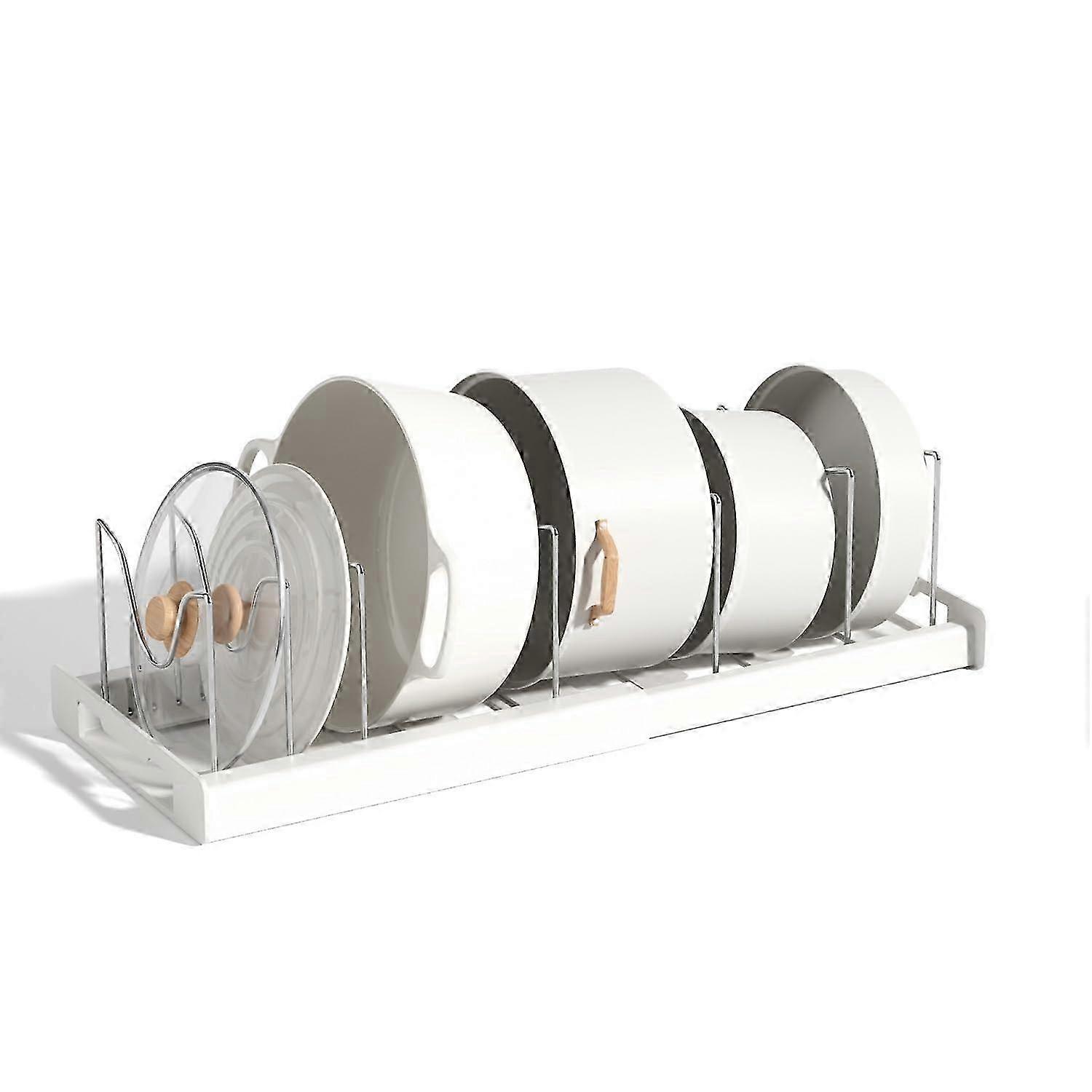 Expandable Kitchen Cabinet Organizer for Pots and Pans