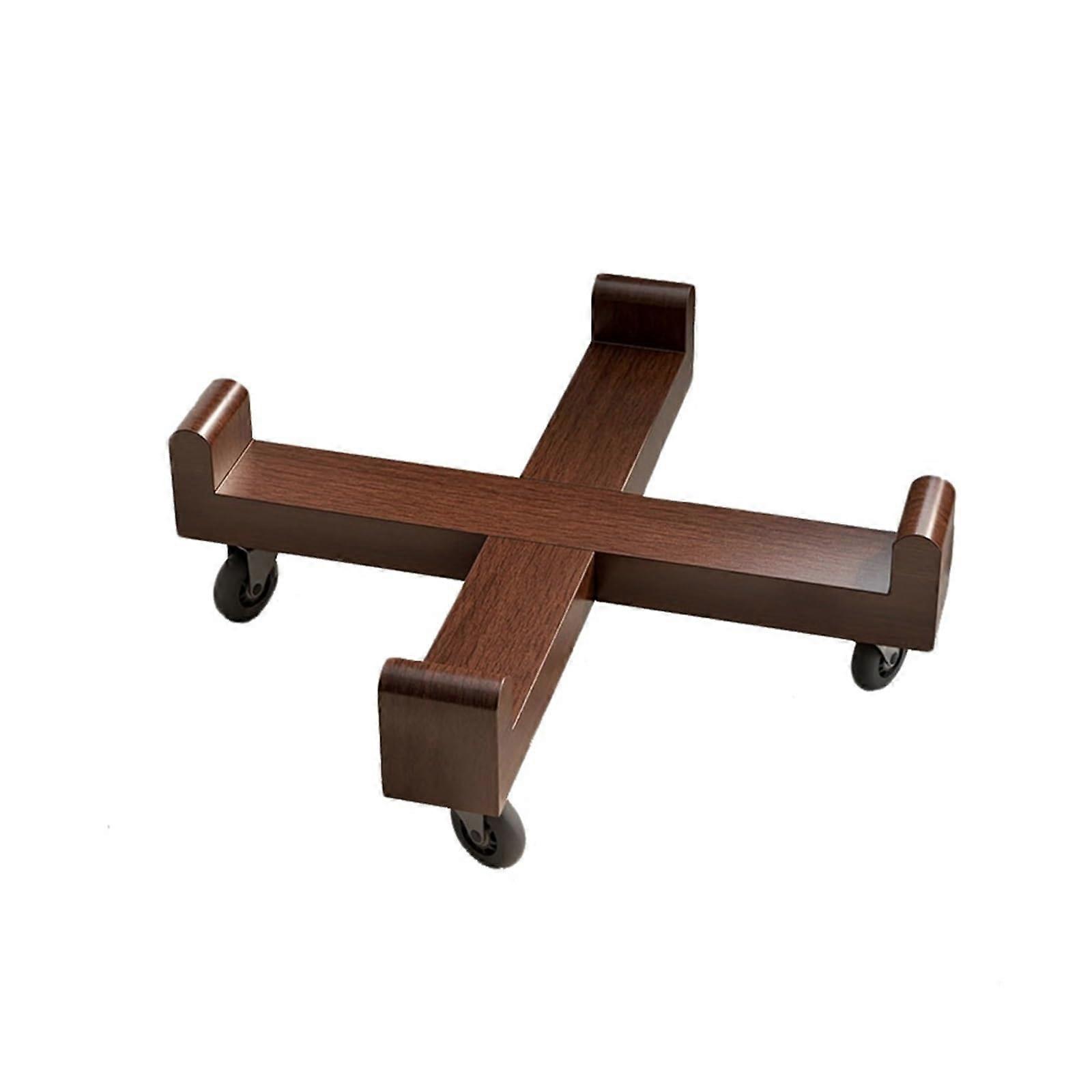 Stackable Wooden Stool Set, 4-In-1, Multifunctional Solid Wood Table And Stool, Walnut Colour Base