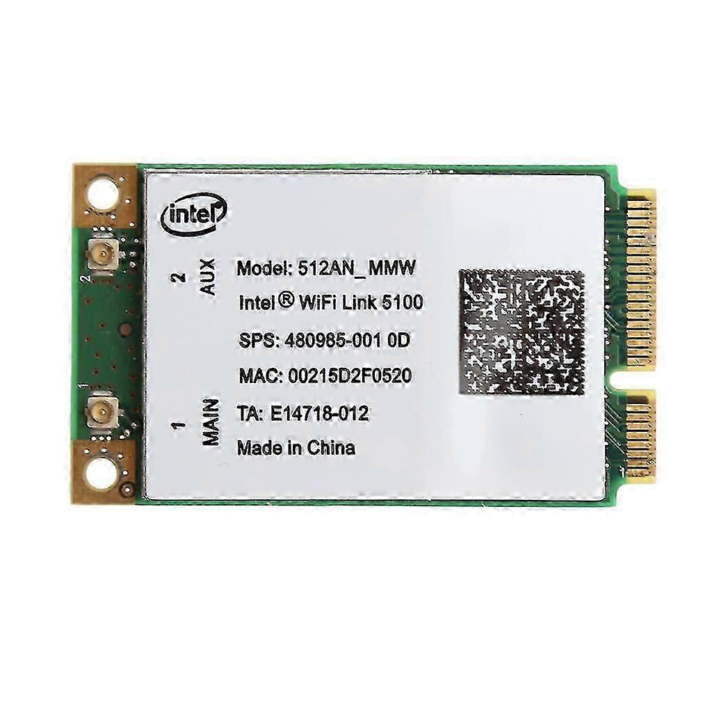 Link til Intel 5100 WIFI-adapter 512AN_MMW 300M Mini PCI-E trådløs WLAN-bil