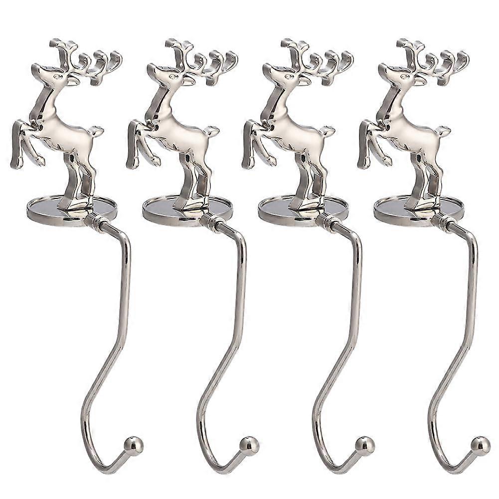 Christmas Stocking Holder for Set Mantle of 4 Deer