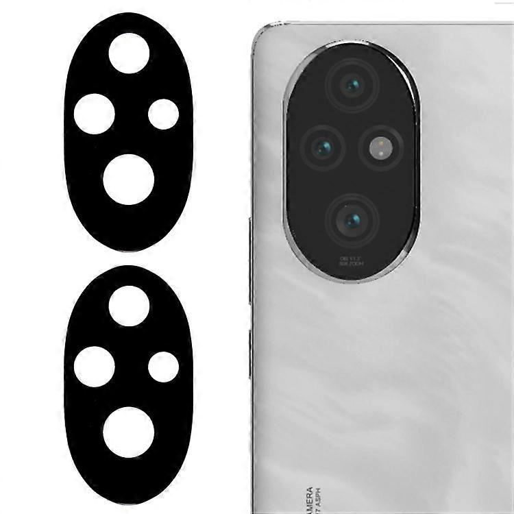 2Pcs Compatible For Honor 200 5G Tempered Glass Camera Lens Protector 2.5D Silk Printing Black Edge