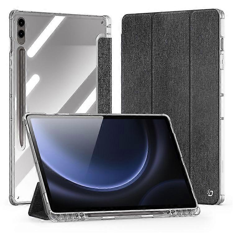 DUX DUCIS Unid Series Compatible For Samsung Galaxy Tab S10+ / S9+ / S9 FE+ Case Auto Wake / Sleep TPU+PC+Leather Clear Tablet Cov