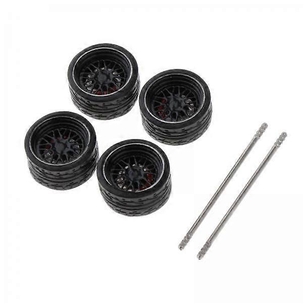 2X 4pcs/set Diecast 1:64 Modified Vehicles Wheel Tires Model DIY for Tomica