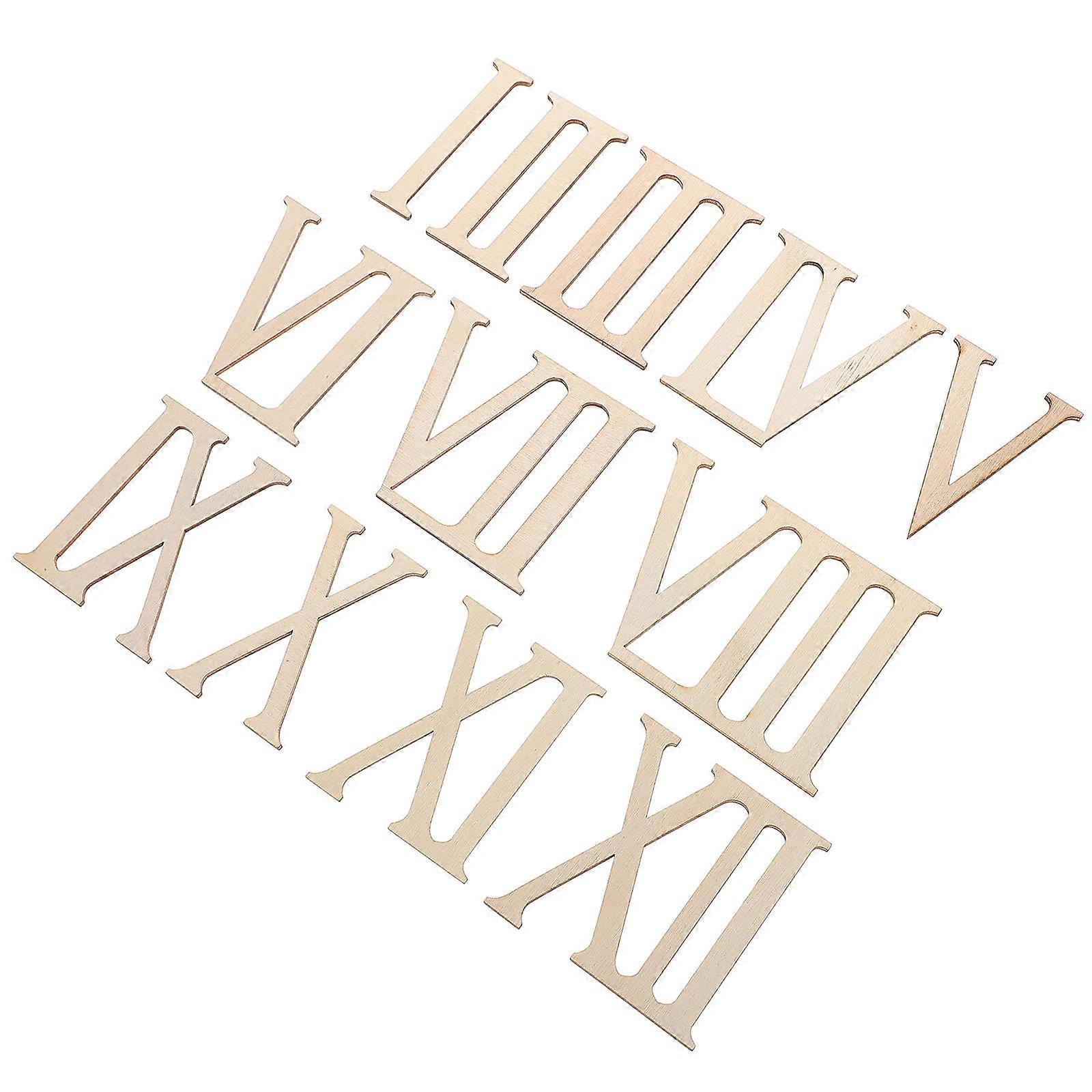 Blank Roman Numeral Ornaments for Versatile DIY Projects