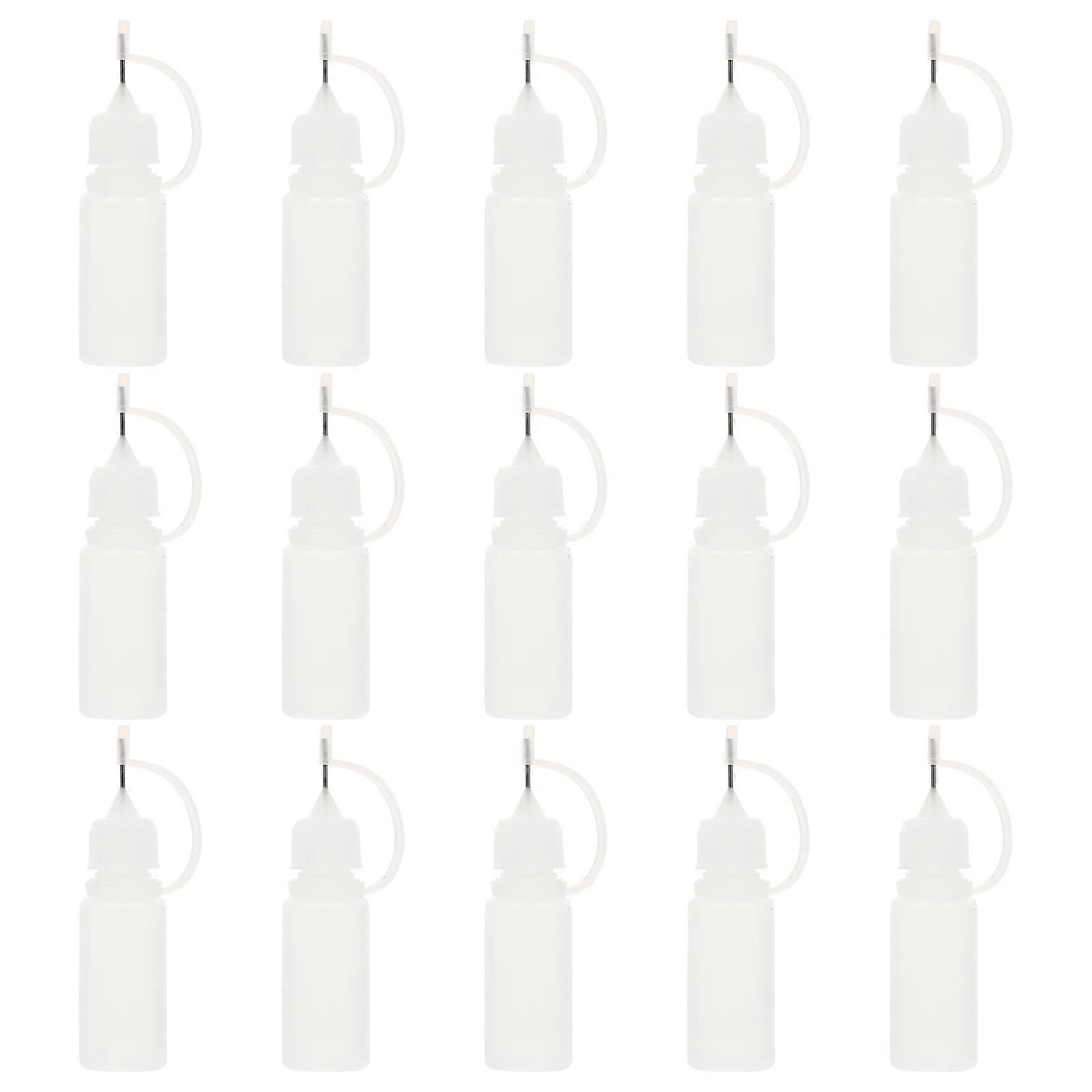 Portable Oil Storage Bottles for Liquids Containers Sub Empty Bottles Transparent PE Material 15pcs