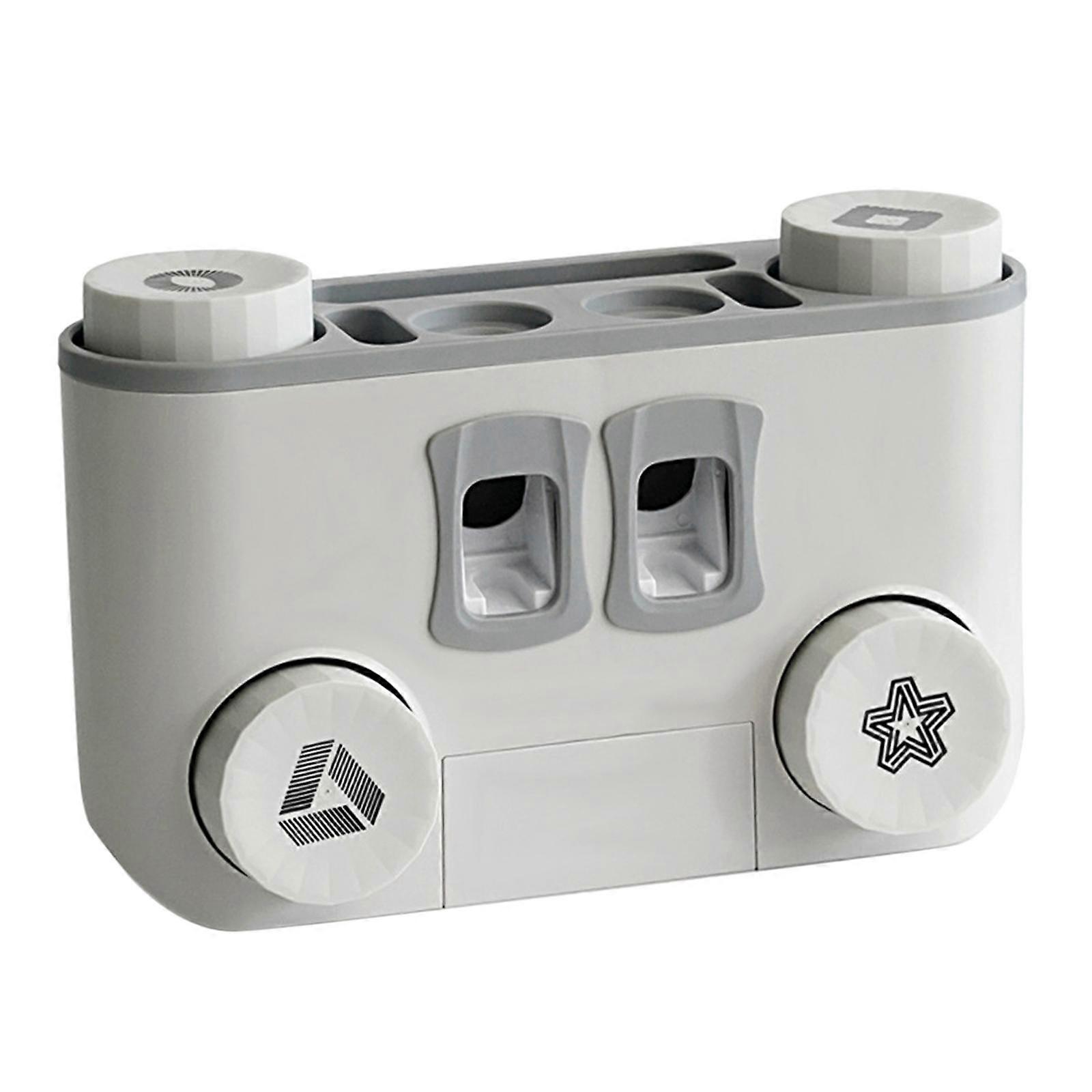 Toothbrush Mounted, Automatic Toothpaste Dispenser, 2 Toothpaste Squeezer, 5