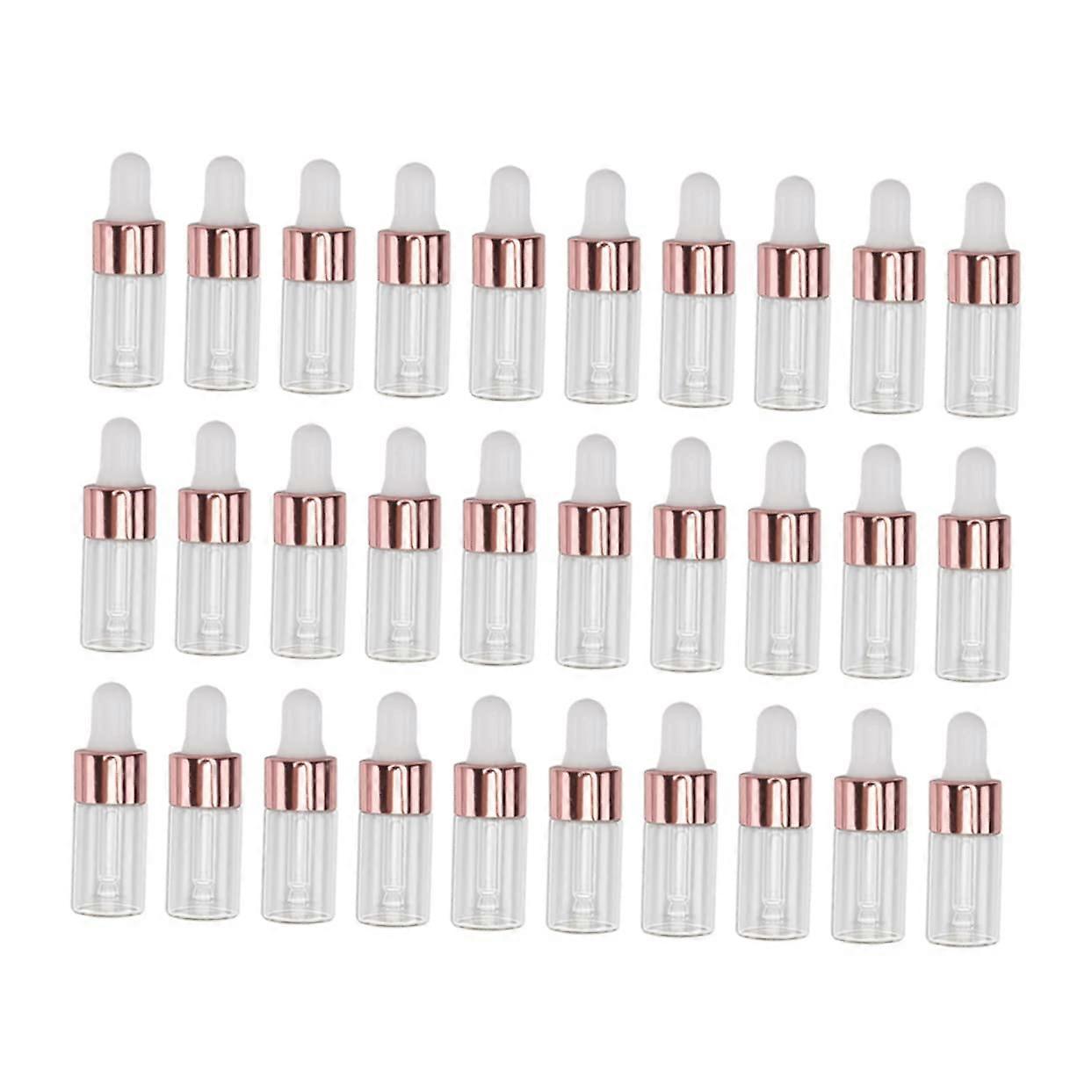 Glass Container Dropper Bottle 3 ml Mini Bottles for On the Go and Outdoor Use As Shown