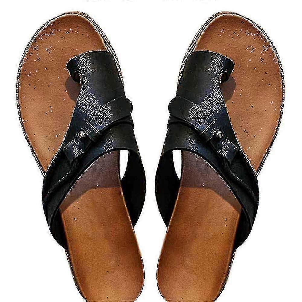 Femmes Orthèse Sandales Bunion Correction Talon Plat Slide Slipper Flats Chaussures