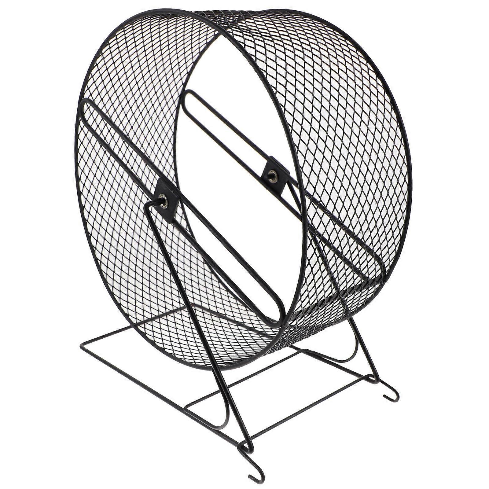 Silent Hamster Running Wheel Iron Exercise Toy for Hedgehogs and Mice Promotes Healthy Activity Reduces Stress