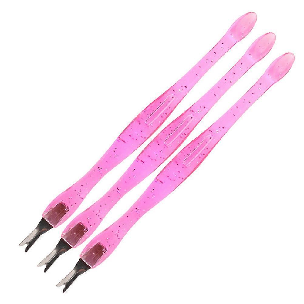 Dual-Purpose Nail Art Fork for Pushing and Scraping Cuticles