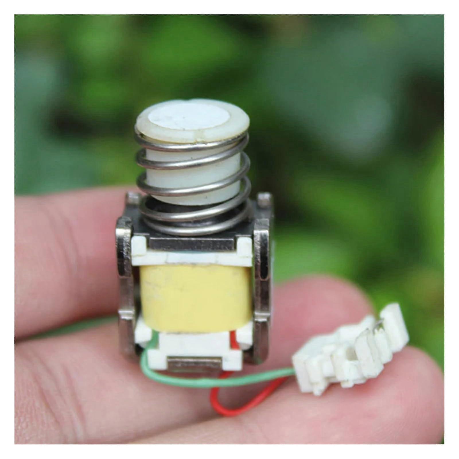 DC 3V5V Mini Manual SelfLocking Solenoid Electromagnet Spring Energized Release Protection Switch Open