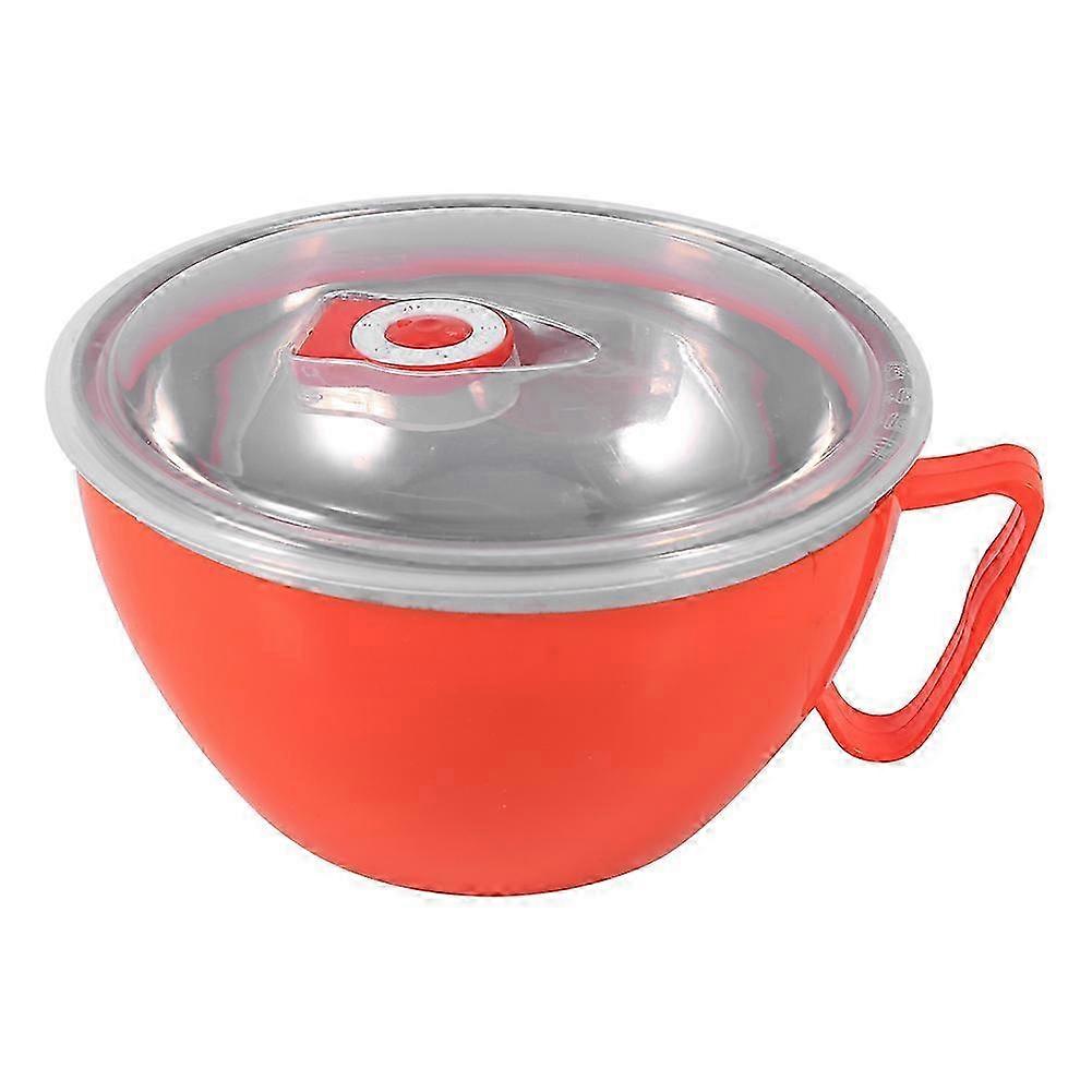 Stainless Steel Multifunction Fresh Bowl with Sealed Lid - Orange