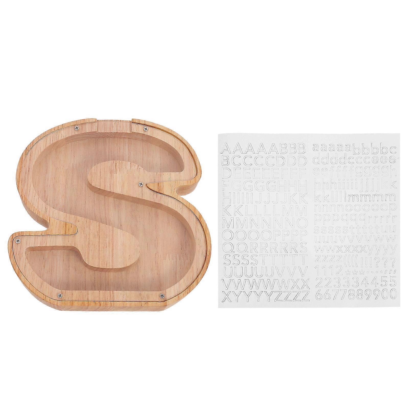 Money Saving Box Initial Coin Bank Letter Shaped Creative Design For Adults Home Use 1Pack