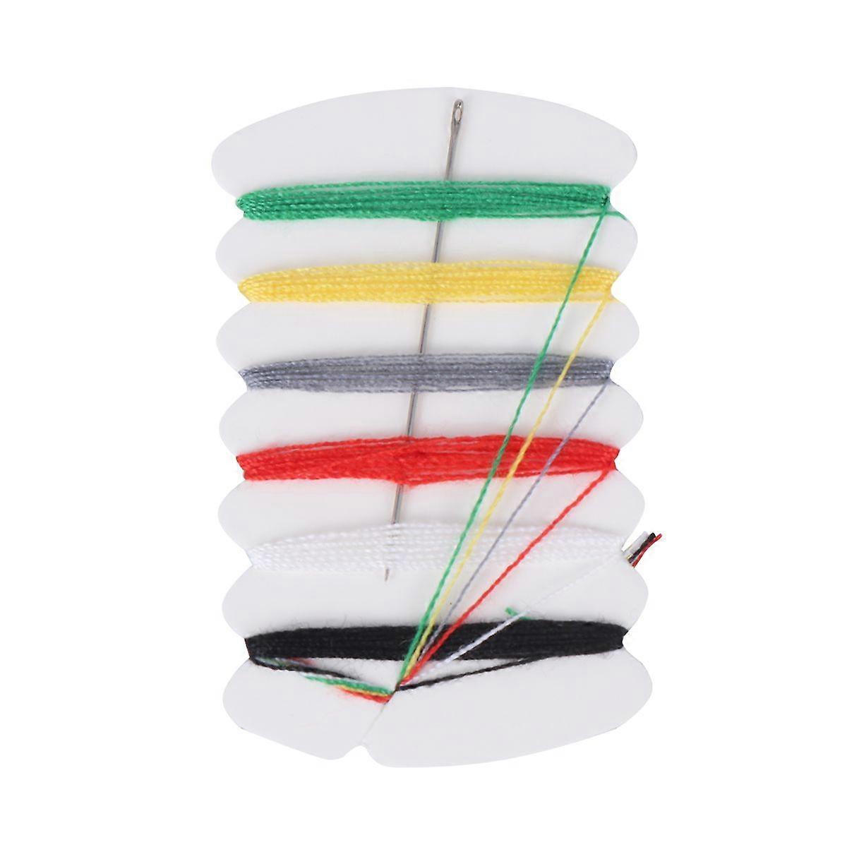 50PCS Disposable Sewing Kit Sewing Needle Thread Safty Pin Button Kit Clothes Repair Tools Stitching Supplies