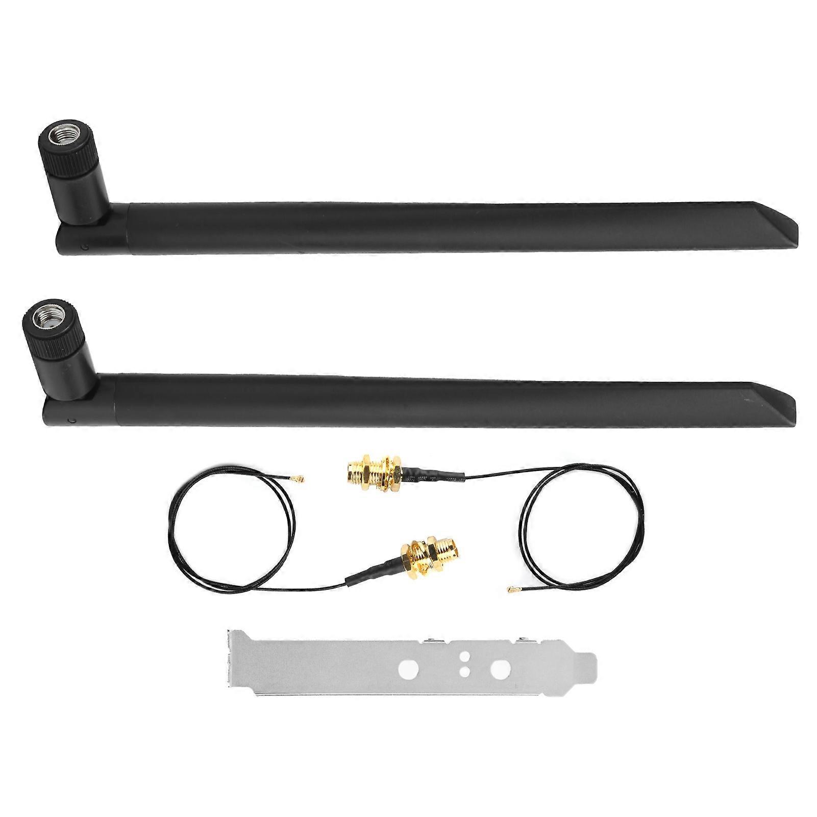 2Pcs Antenna Extension Cable for M.2 WiFi Bluetooth External Extension + 2Pcs 8DB Antenna
