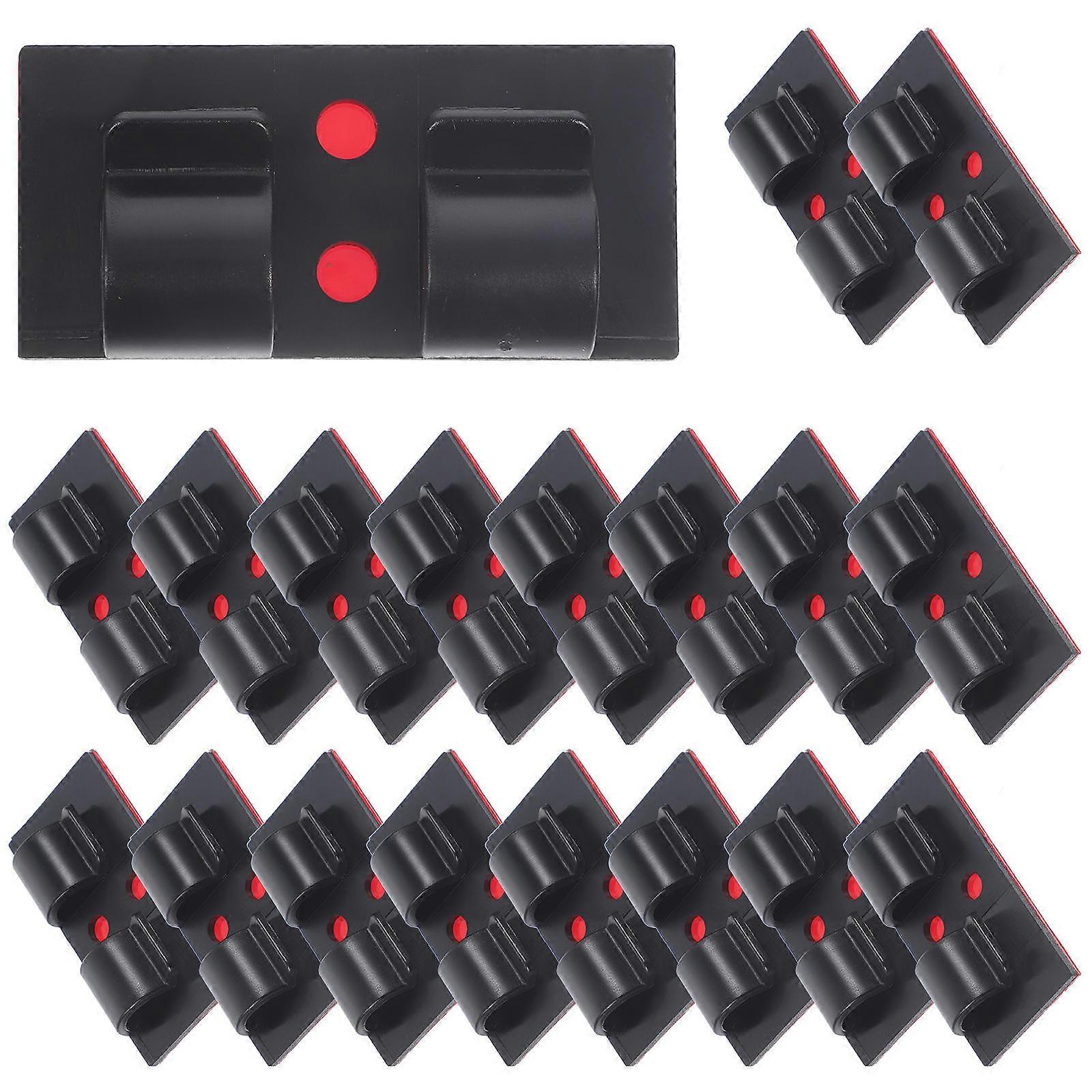 25pcs Adhesive Cable Clips for Wire Management, Durable Acrylic Cord Organizers for Outdoor String Lights, USB Charger Cables, Solution for Home