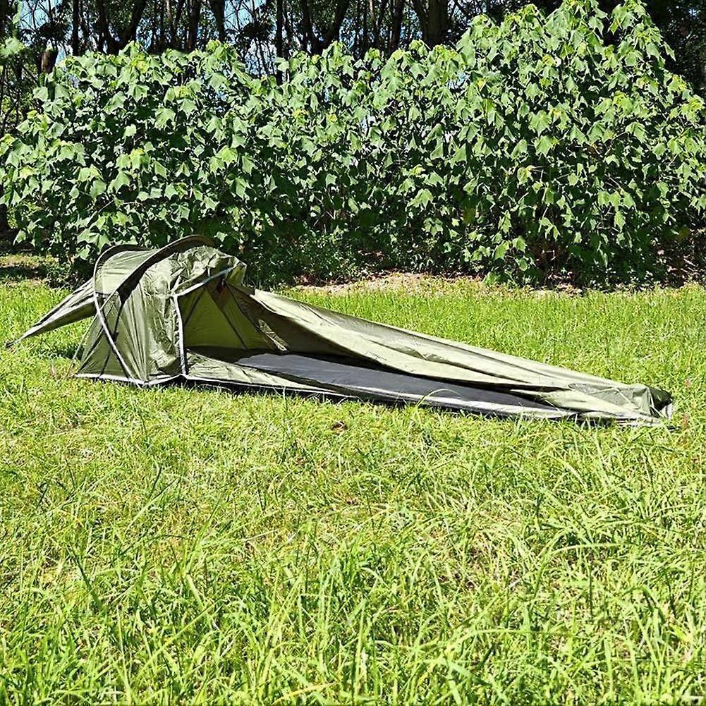 Polyester tent for a perfect shelter for hiking and camping in any weather green