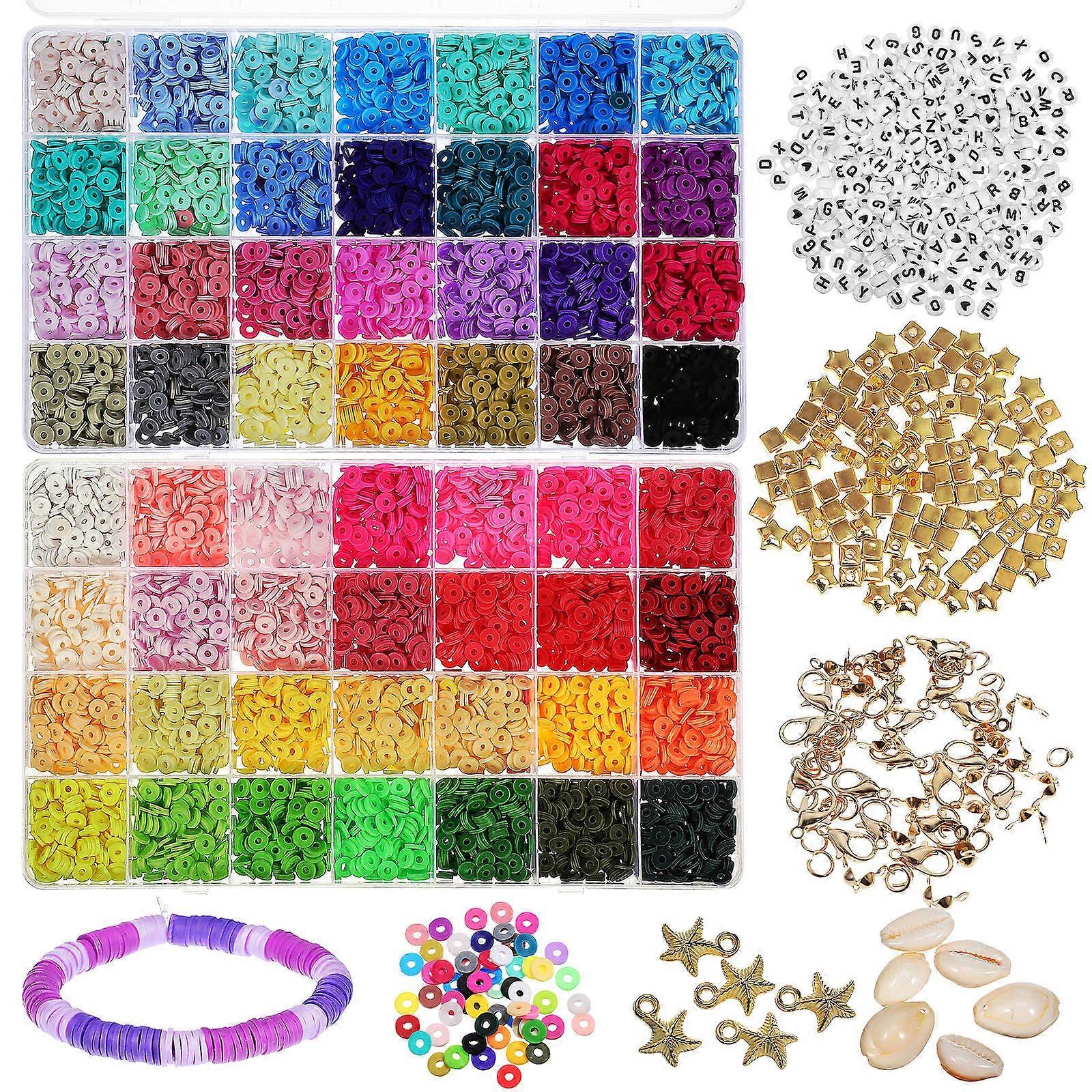 Color Beads For Bracelets Jewelry Making Kit Assorted Color Diverse Styles Beginners Personal Projects 1Set