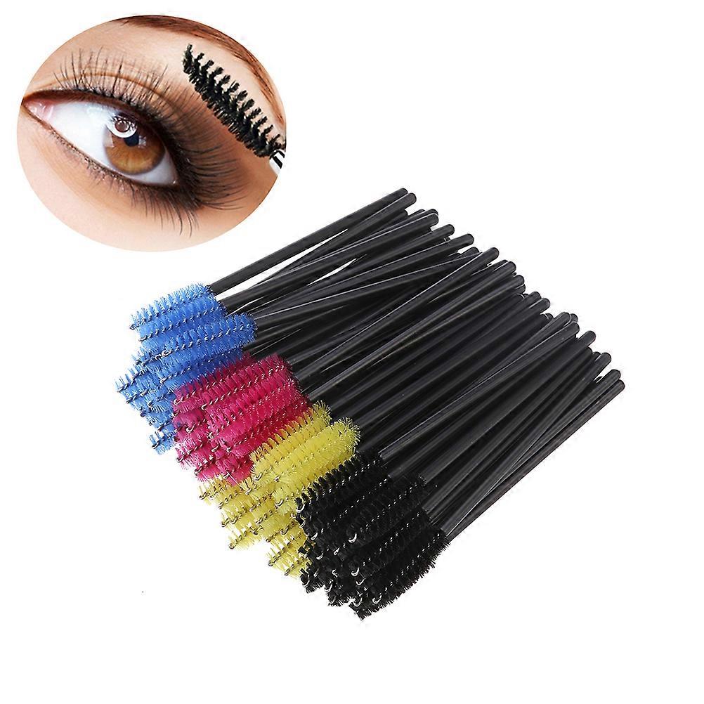Makeup Brushes For Girls Eye Makeup Professional Beauty Salon 200Pcs Black Rosy Blue Yellow Nylon