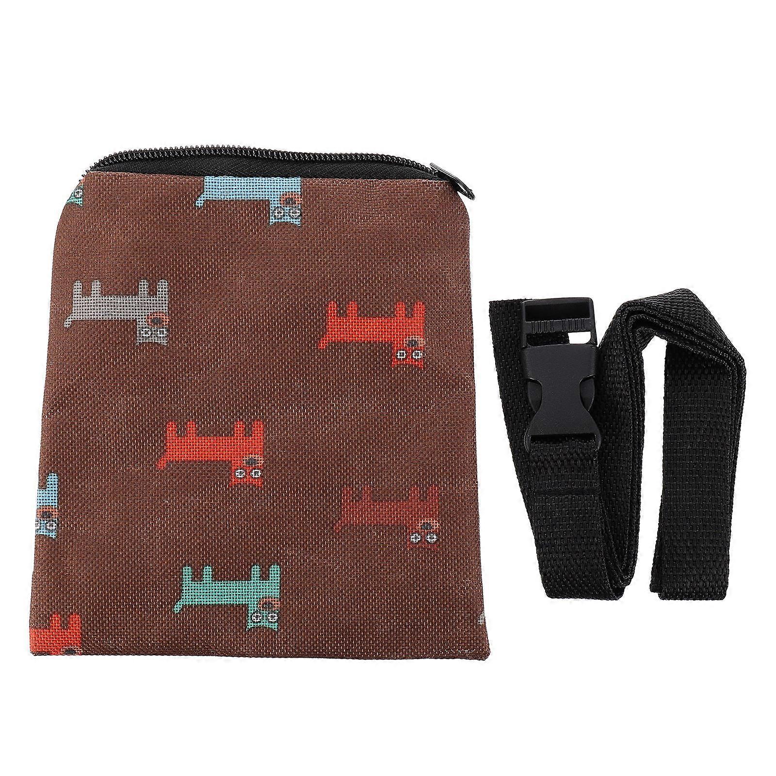 It sounds like you're describing a **portable pet training pouch** — a convenient waist bag designed for dog owners to carry treats and essentials