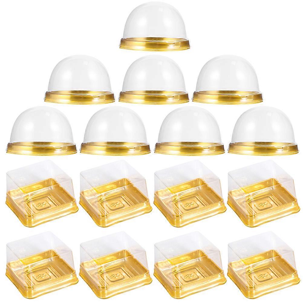 Individual Cupcake Boxes Cake Containers Parties 2.75X2.75X1.77in Transparent Viewing 100Pcs
