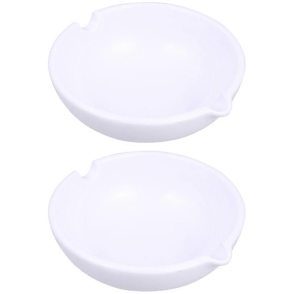 White Plastic Ink Dishes for Home Use with Durable Design and Quality 2 Pieces