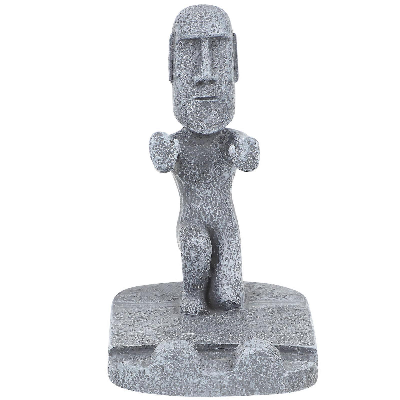 Desk Phone Stand Moai Phone Holder Stable Placement 1Pcs