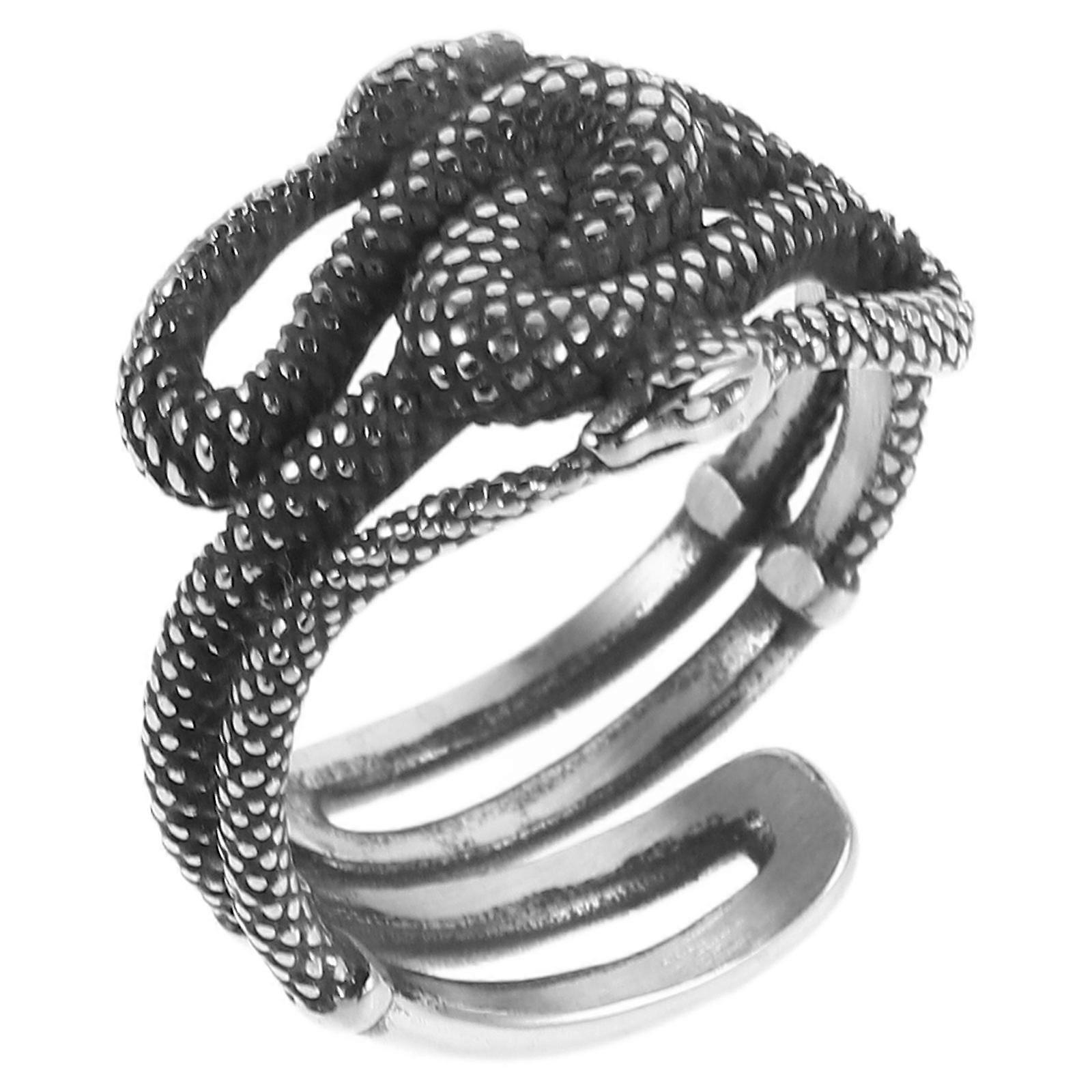 Here's a refined and engaging product description for your **Adjustable Stainless Steel Snake Ring**:
### π₯ Adjustable Stainless Steel Snake