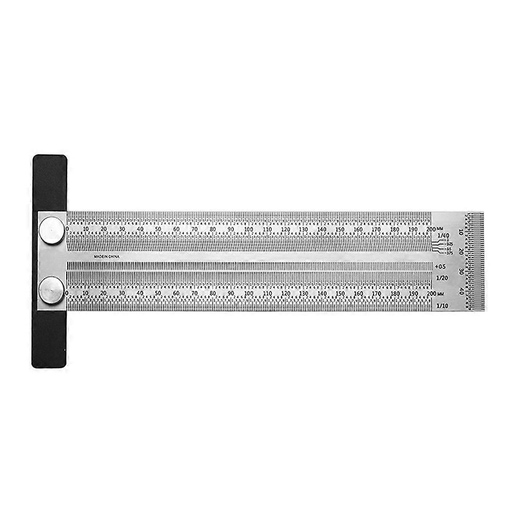 Carpentry Marking Ruler Metal Measuring Tool For Home Use And Office Use Straight Line Drawing 24.8X10.8X0.5CM 1Pc