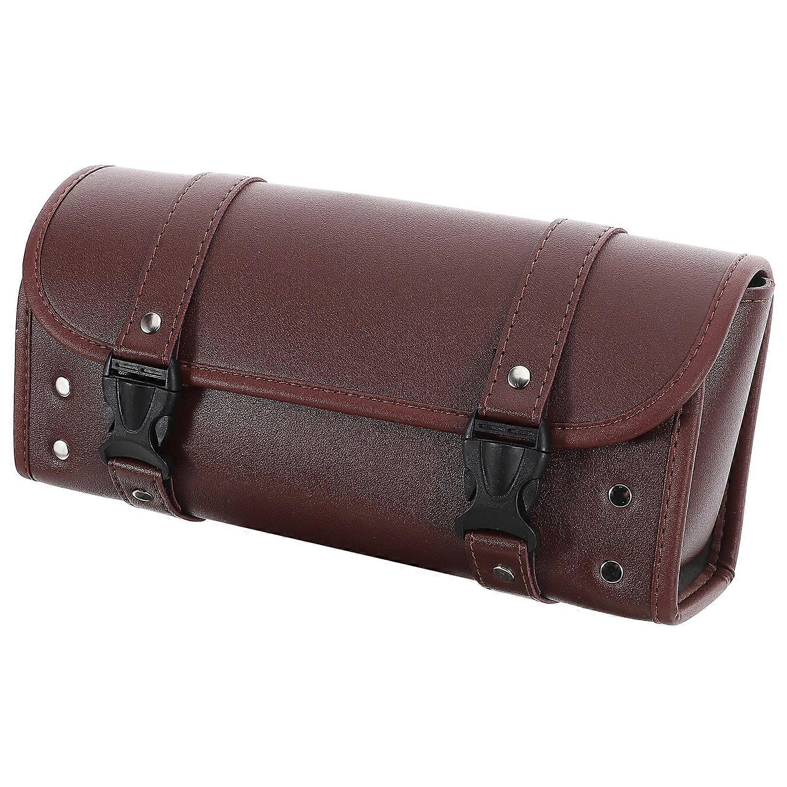 Motorcycle Backseat Tank Bag For Harsh Weather Conditions Brown 29.50X17.00X9.00CM Organization 1Pcs