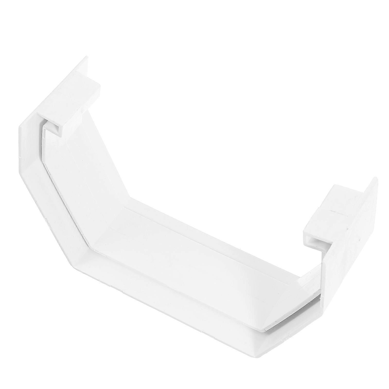 Gutter Adapter Downspout Gutter Bracket Prevent Rainwater Building Maintenance 14.5x9cm White PVC 1Pack
