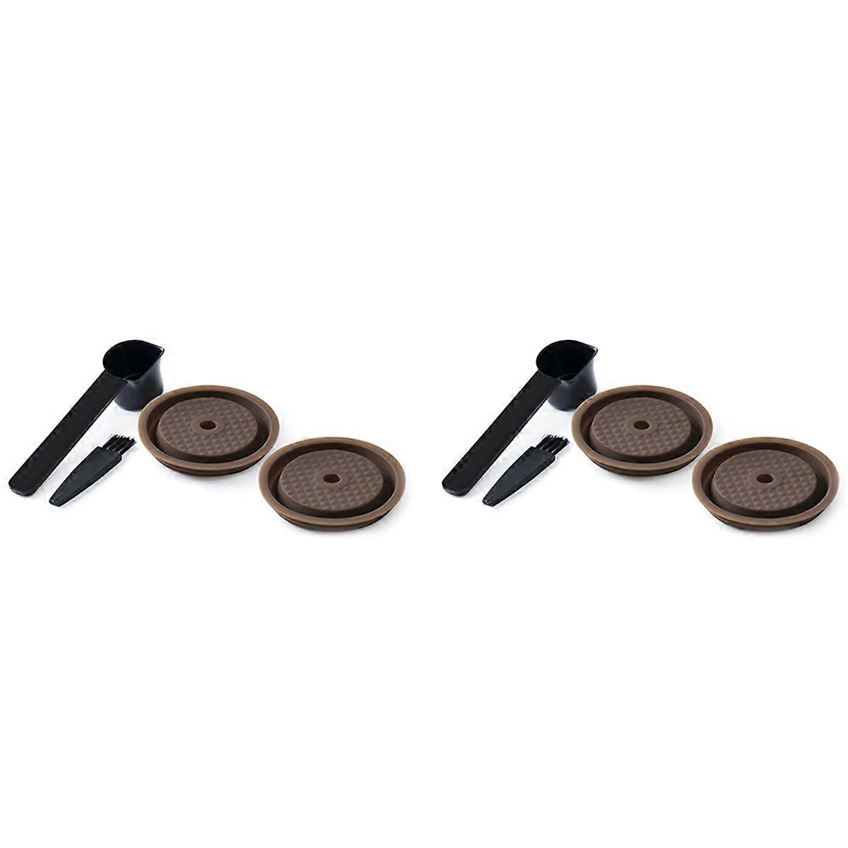 4PCS Reusable Cap for Vertuo and VertuoLine Capsules Refillable and Compatible Silicone