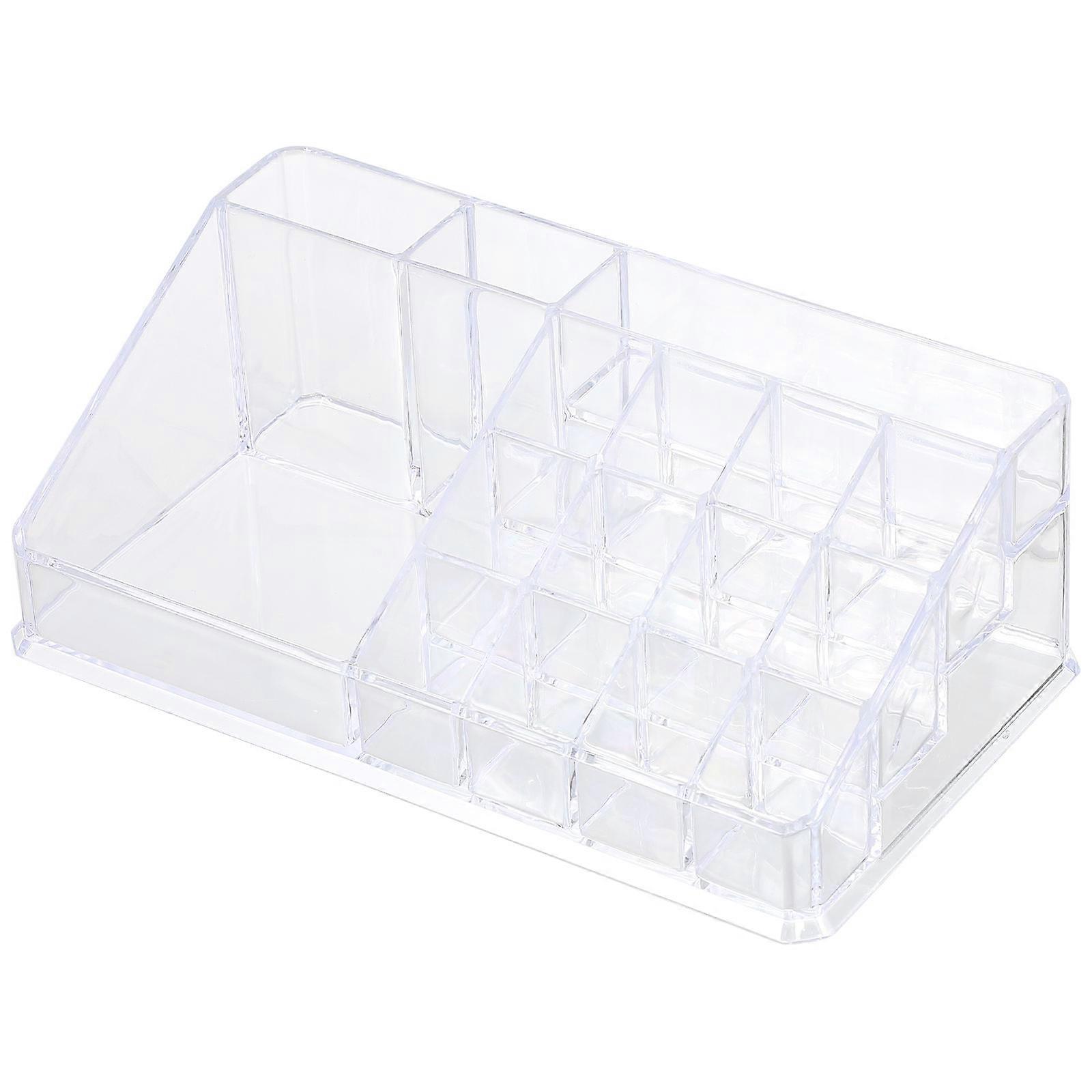 Transparent Plastic Makeup Organizer for Storage Use Keeps Dressing Table Tidy 7.8"x4.5"x6.2"