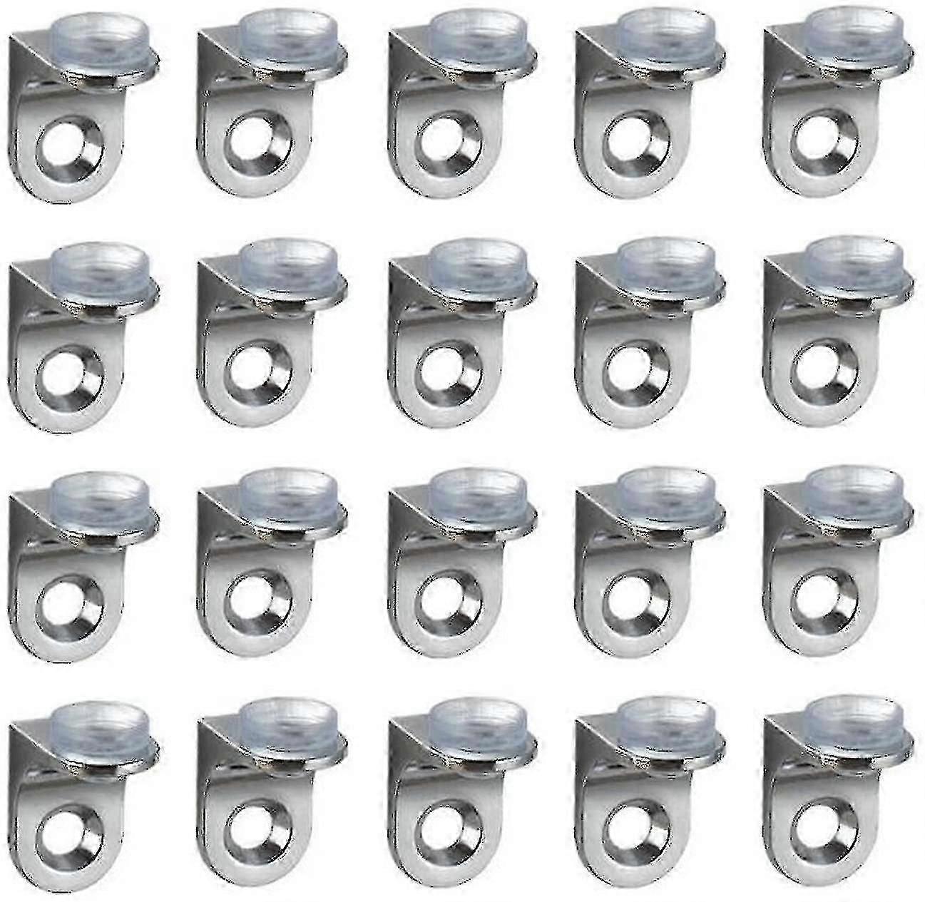 20 قطعة حق التثبيت كليب الجرف قوس Suct قاعدة الزجاج الرف -