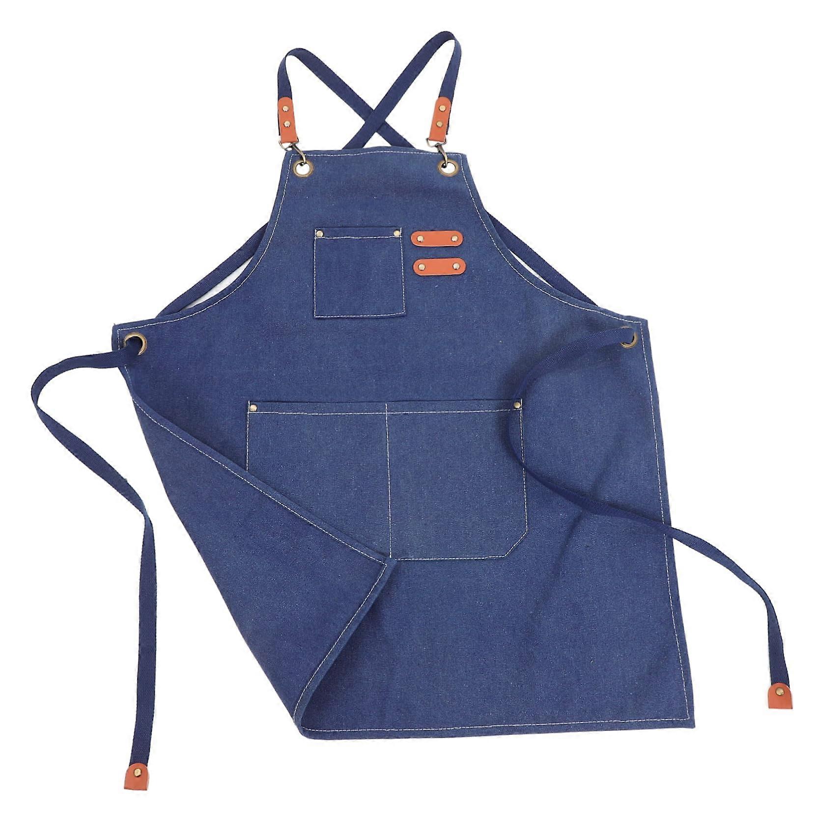 Waterproof Canvas Cooking Apron for Women and Men, Kitchen Apron with Adjustable Design, Durable and Easy to Care For