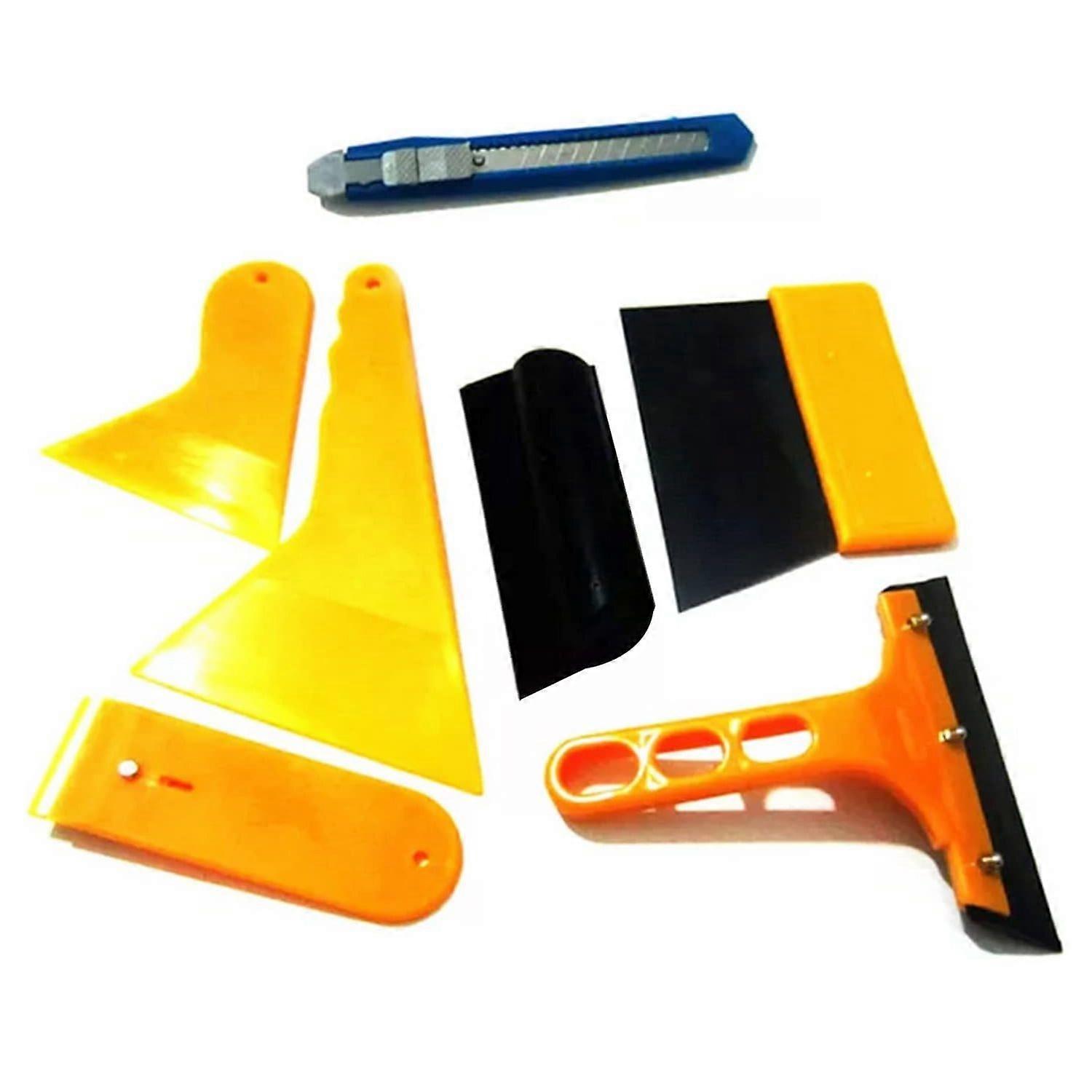 7pcs Professional Auto Car Sticker Window Tint Tools Kit Decals Wrap Application Squeegee