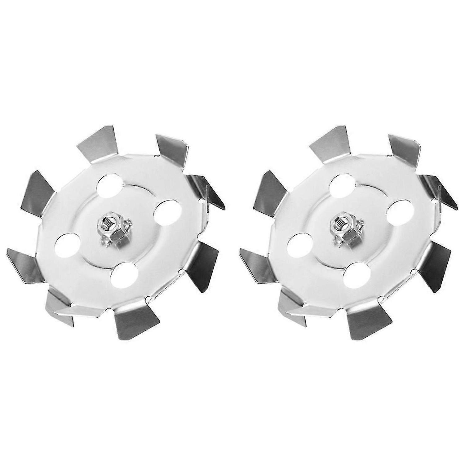 2pcs Impeller Mixing Attachment Electric Drill Rod Attachment Cement Mixing Stick Mixer Mixing Attac