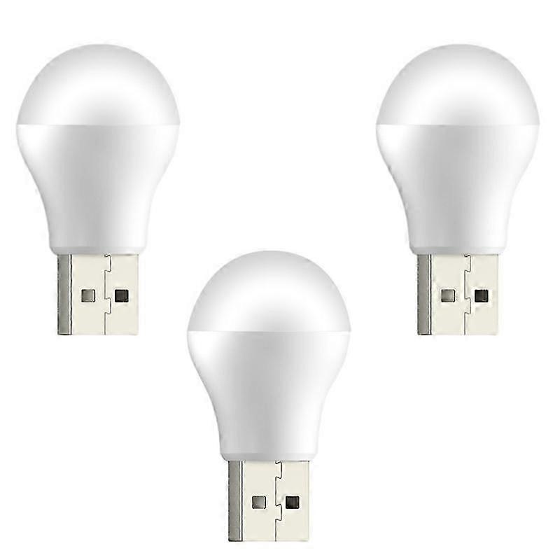 3x USB Plug Lamp LED Eye Protection Reading Light Computer Mobile Power Charging USB Small Book Lamp