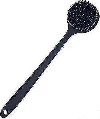 Long-Handled Soft Silicone Body Brush for Shower and Bath