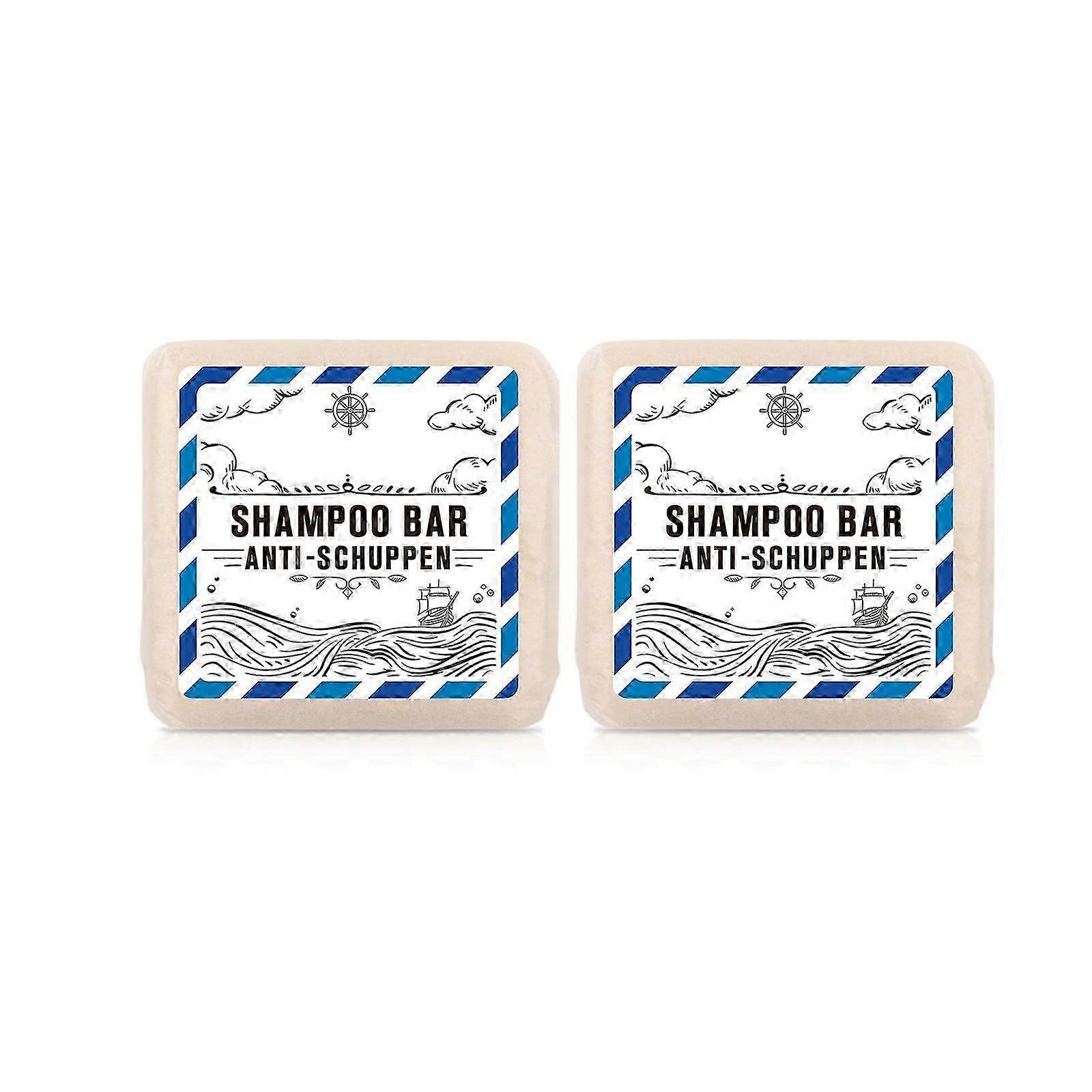 Premium Solid Anti Dandruff Shampoo - Solid Shampoo Bar for Men & Women - 3-in-1 Shower Soap for Hair, Face, Body - Vegan, Handmade Soap Bar