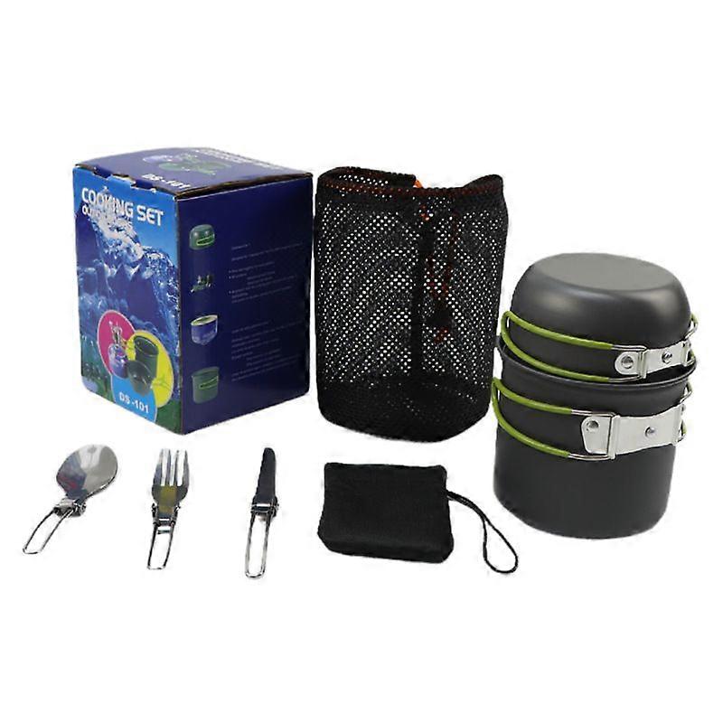 Compact Camping Cookware Set - Lightweight backpacking cookware set for camping, hiking, backpacking, picnics and other outdoor activities