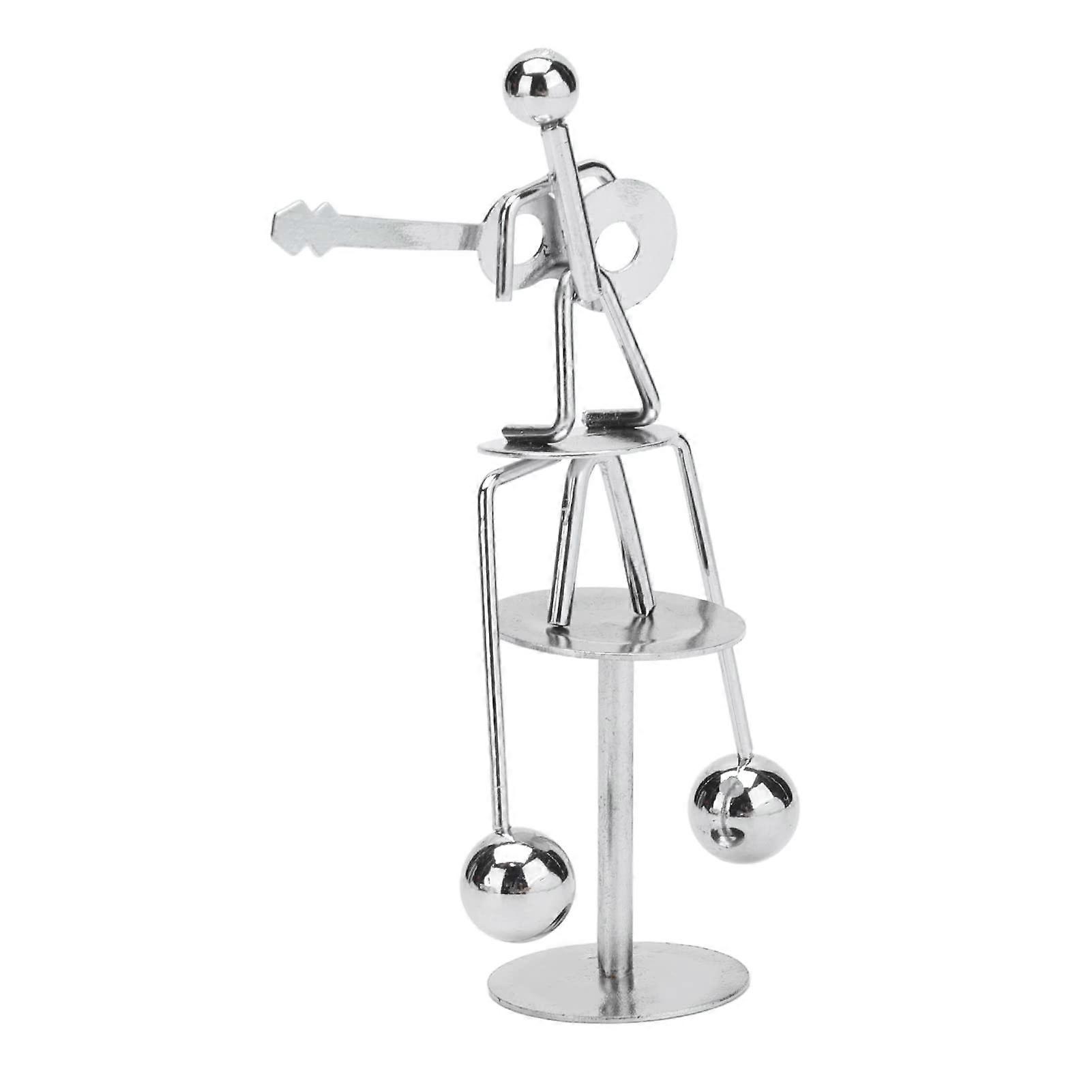 Perpetual Motion Swing Toy Interesting Sweet Swinging Toy for Relaxing Time, Small Compact Metal Decoration, Ideal for Friends and Office Spaces