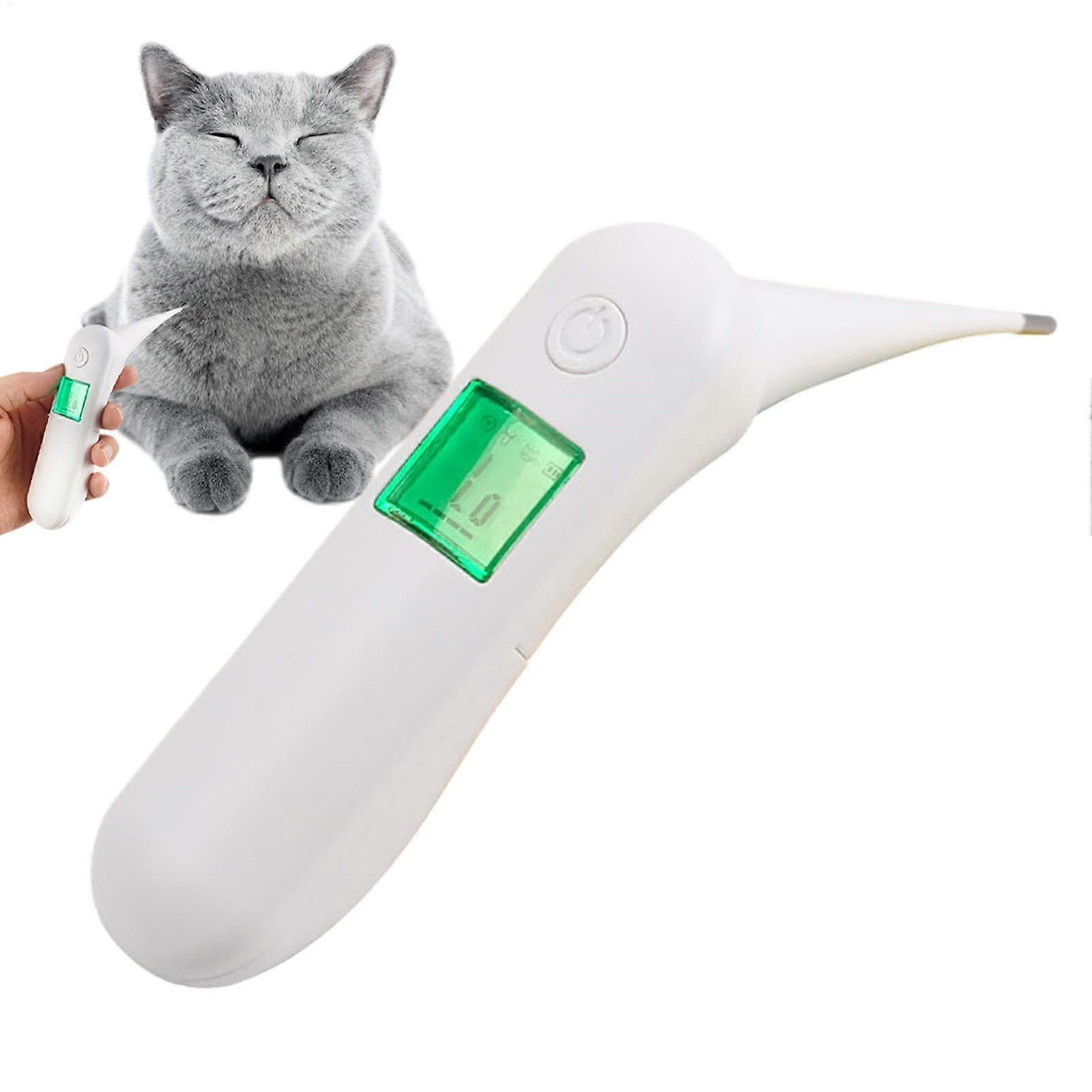 Pet Temperature Monitor for Dogs and Cats, Waterproof Digital Veterinary Thermometer with Flexible Round Tip