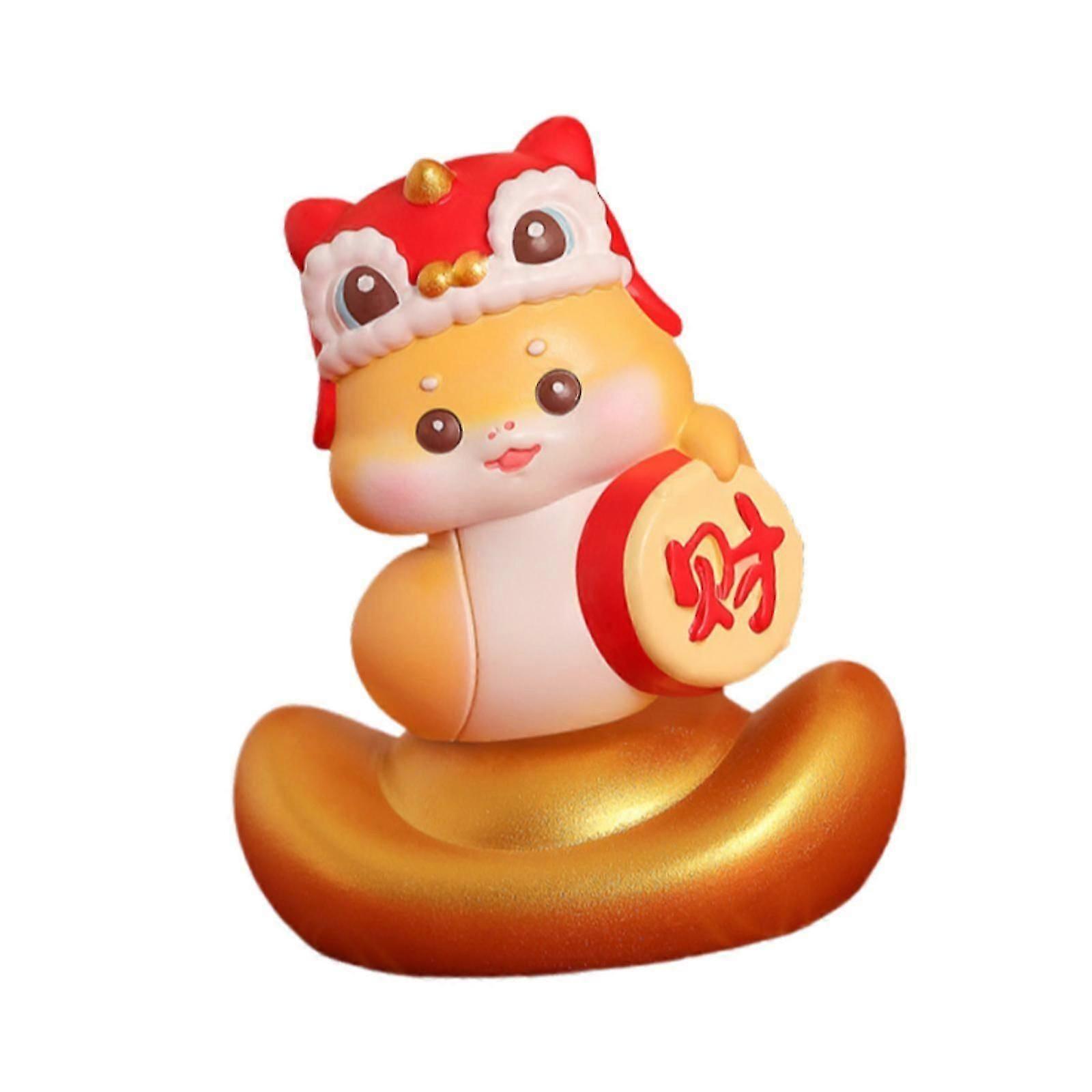 2025 Snake Year Statue Cute Art Craft Ornament for Entrance Bookshelf Offic