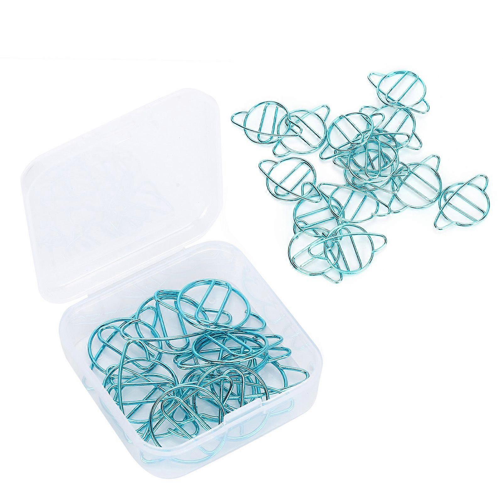 2025最新モデル20Pcsスクールペーパークリップノンスリップブックマークアイアンステーショナリー