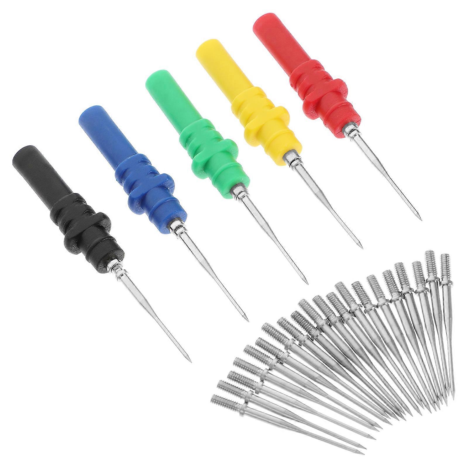 Wire Pierce Probe Multimeter Probes Electrical Issue Diagnosis Professional Mechanics 6.40X0.40X0.40Cm 25Pcs