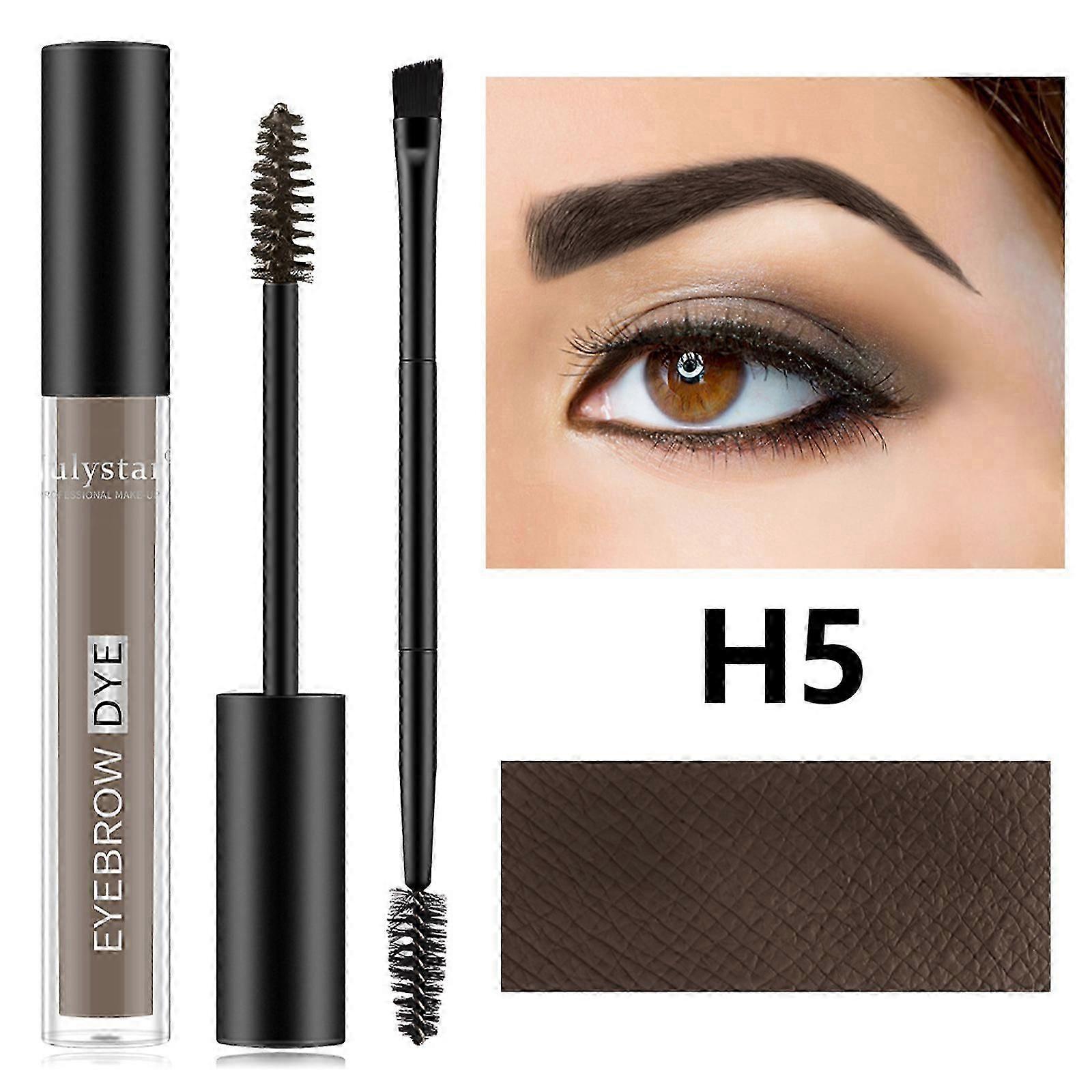 Gel à sourcils brun clair imperméable, maquillage instantané des sourcils touffus pour un aspect naturel qui reste en place toute la journée