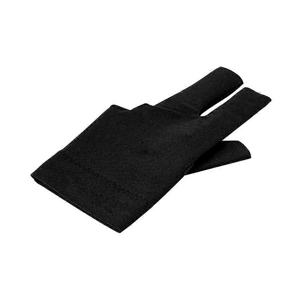 1pcs Billiard Elastic Non-slip Snooker Cue Pool Shooter Three-finger Gloves Tool-Black